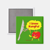 KungFu Tomaat Doodle Art Magnet (Voorkant / Achterkant)