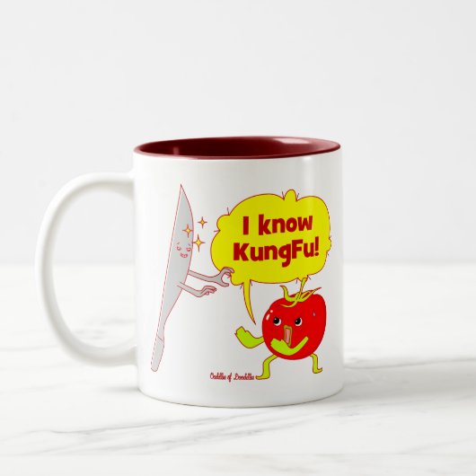 KungFu Tomato Doodle Art Mok (Links)