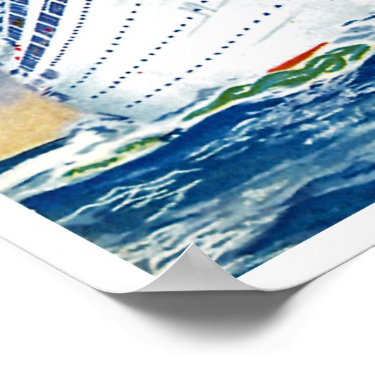 Kungsholm en Gripsholm in Zee Poster (Hoek)