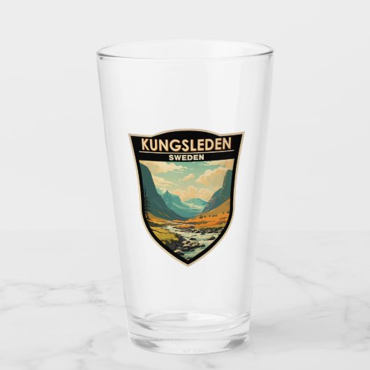 Kungsleden Zweden Reizen Kunst Vintage Glas (Voorkant)