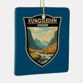 Kungsleden Zweden Reizen Kunst Vintage Keramisch Ornament (Rechts)