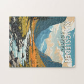 Kungsleden Zweden Reizen Kunst Vintage Legpuzzel (Horizontaal)