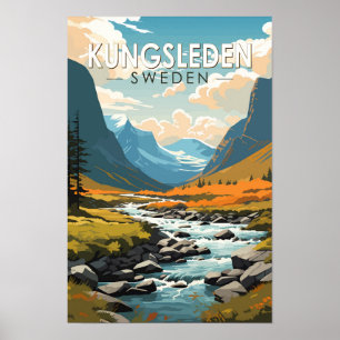 Kungsleden Zweden Reizen Kunst Vintage Poster