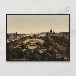 Kungstradgarden, Stockholm, klassieke Photoch Briefkaart