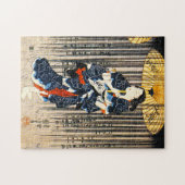 Kuniyoshi Drie vrouwen met paraplu puzzle Legpuzzel (Horizontaal)