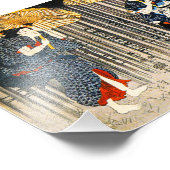 Kuniyoshi Drie vrouwen met paraplu's afdrukken Foto Afdruk (Hoek)