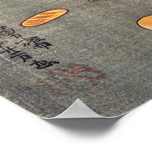 Kuniyoshi Four Cats Poster (Hoek)