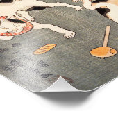 Kuniyoshi Four Cats Print Foto Afdruk (Hoek)