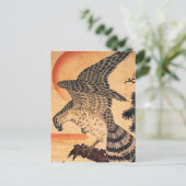 Kuniyoshi Hawk Briefkaart (Staand voorkant)