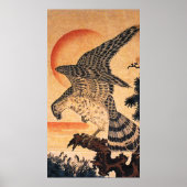 Kuniyoshi Hawk Poster (Voorkant)
