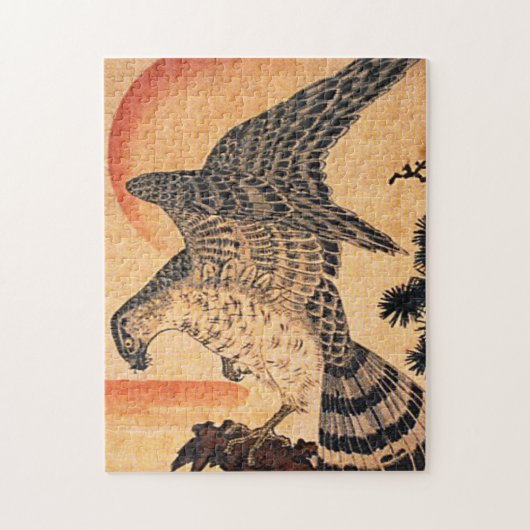 Kuniyoshi Hawk Puzzle Legpuzzel (Verticaal)