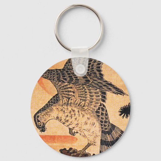 Kuniyoshi Hawk Sleutelhanger (Voorkant)
