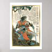 Kuniyoshi Japan Warrier Sakai Masanao Poster (Voorkant)