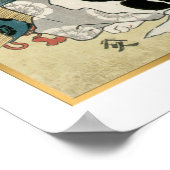 Kuniyoshi  Japans Samurai Oda Nobunaga Poster (Hoek)