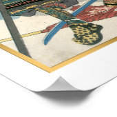 Kuniyoshi  Japanse strijdende partij Poster (Hoek)