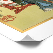 Kuniyoshi  Japanse strijder Takenaka Hanbei Poster (Hoek)