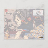 Kuniyoshi Samurai Briefkaart (Achterkant)