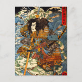 Kuniyoshi Samurai Briefkaart (Voorkant)