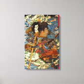Kuniyoshi Samurai Canvas Print (Voorkant)
