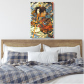 Kuniyoshi Samurai Canvas Print (Insitu (Slaapkamer))