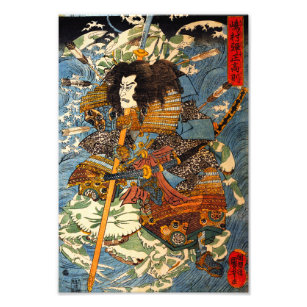 Kuniyoshi Samurai Print Foto Afdruk