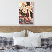 Kuniyoshi Skelet Canvas Print (Insitu (Slaapkamer))