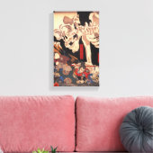 Kuniyoshi Skelet Canvas Print (Insitu (Woonkamer))