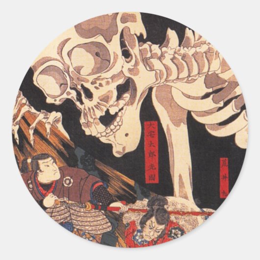 Kuniyoshi skelet Stickers (Voorkant)
