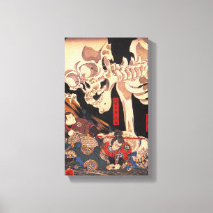 Kuniyoshi Skeleton Canvas Print