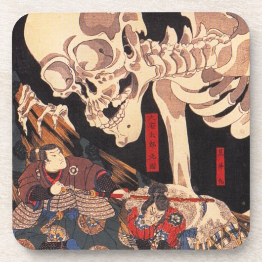 Kuniyoshi Skeleton Onderzetters (Voorkant)