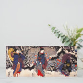 Kuniyoshi Three Women Invitations Kaart (Staand voorkant)