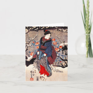 Kuniyoshi Three Women Note Card Kaart