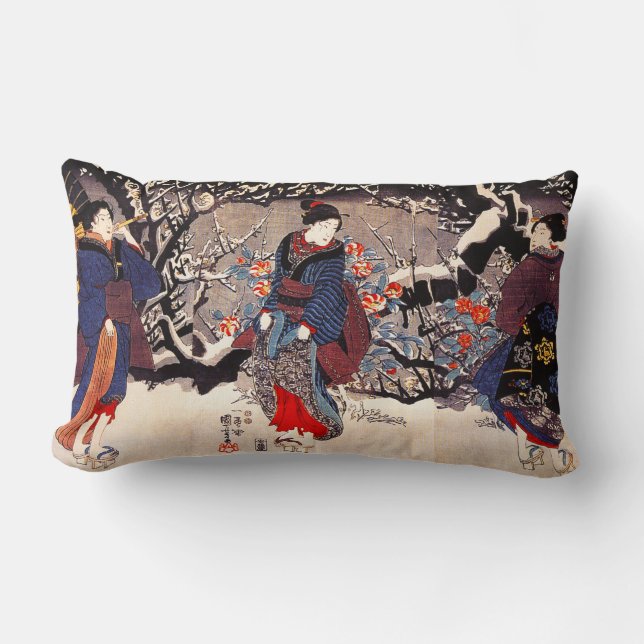 Kuniyoshi Three Women Pillow Kussen (Voorkant)