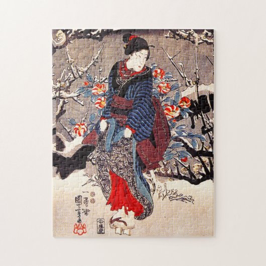Kuniyoshi Three Women Puzzle Legpuzzel (Verticaal)