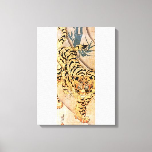 Kuniyoshi Tijger Canvas Print (Voorkant)