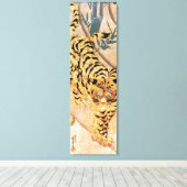 Kuniyoshi Tijger Canvas Print (Insitu (Houten vloer))