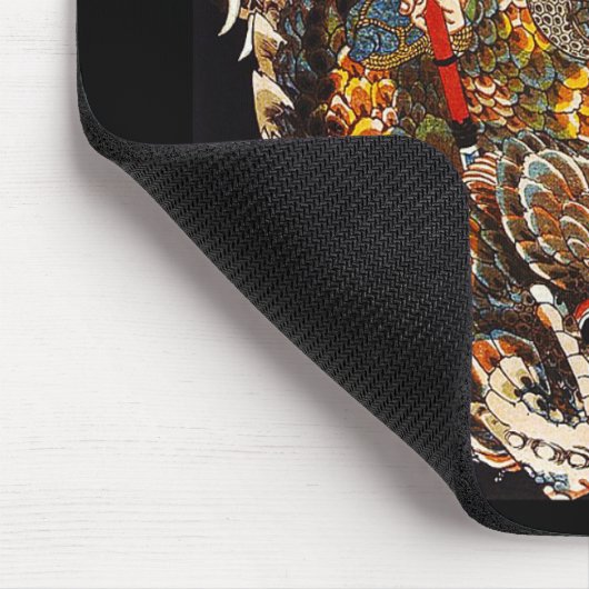 Kuniyoshi UTAGAWA, 『 宮本武蔵の山鮫退治 』 Muismat (Hoek)