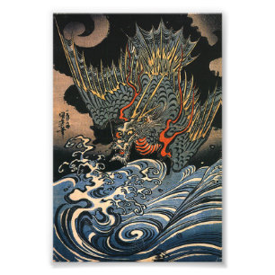 Kuniyoshi Utagawa Dragon Foto Afdruk