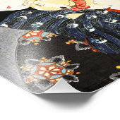 Kuniyoshi Woman met een kattenprinter Foto Afdruk (Hoek)