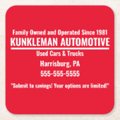 Kunkleman Onderzetters (Voorkant)