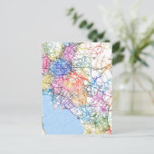 Kunming China Stadsplattegrond Briefkaart (Staand voorkant)