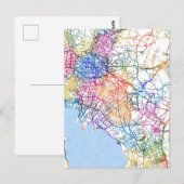 Kunming China Stadsplattegrond Briefkaart (Voorkant / Achterkant)