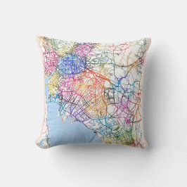 Kunming China Stadsplattegrond Kussen