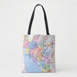 Kunming China Stadsplattegrond Tote Bag