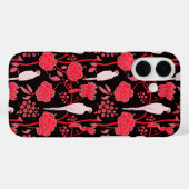 KUNNEN DE DECO RODE STROMEN, WITTE PARROTS OP ZWAR Case-Mate iPhone CASE (Achterkant (horizontaal))