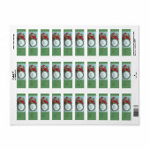 KUNNEN EN HUMOROUS SANTA CLAUS KROEIEN ETIKET (Full Sheet)