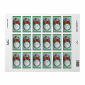 KUNNEN EN HUMOROUS SANTA CLAUS KROEIEN ETIKET (Full Sheet)