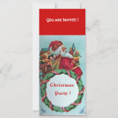 KUNNEN EN HUMOROUS SANTA CLAUS  KROEIEN KAART (Voorkant)