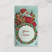 KUNNEN EN HUMOROUS SANTA CLAUS  KROEIEN VISITEKAARTJE (Achterkant)