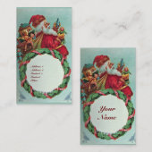 KUNNEN EN HUMOROUS SANTA CLAUS  KROEIEN VISITEKAARTJE (Voorkant / Achterkant)